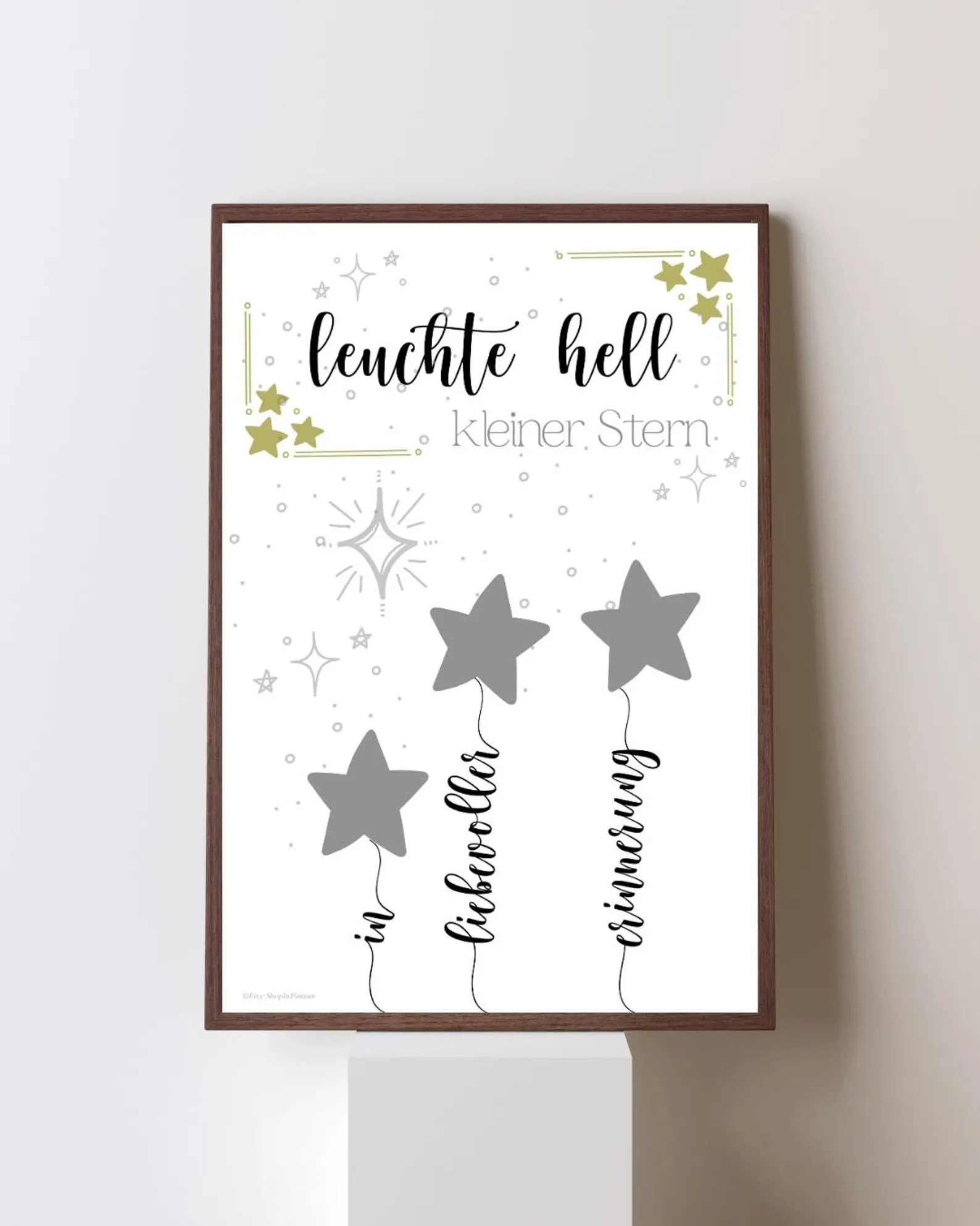 Geldgeschenk Sternenkind PDF – Trostgeschenk mit Sternen – Erinnerung an verlorenes Baby – Digitaler Download – Geschenk zum Gedenken – Bild 4