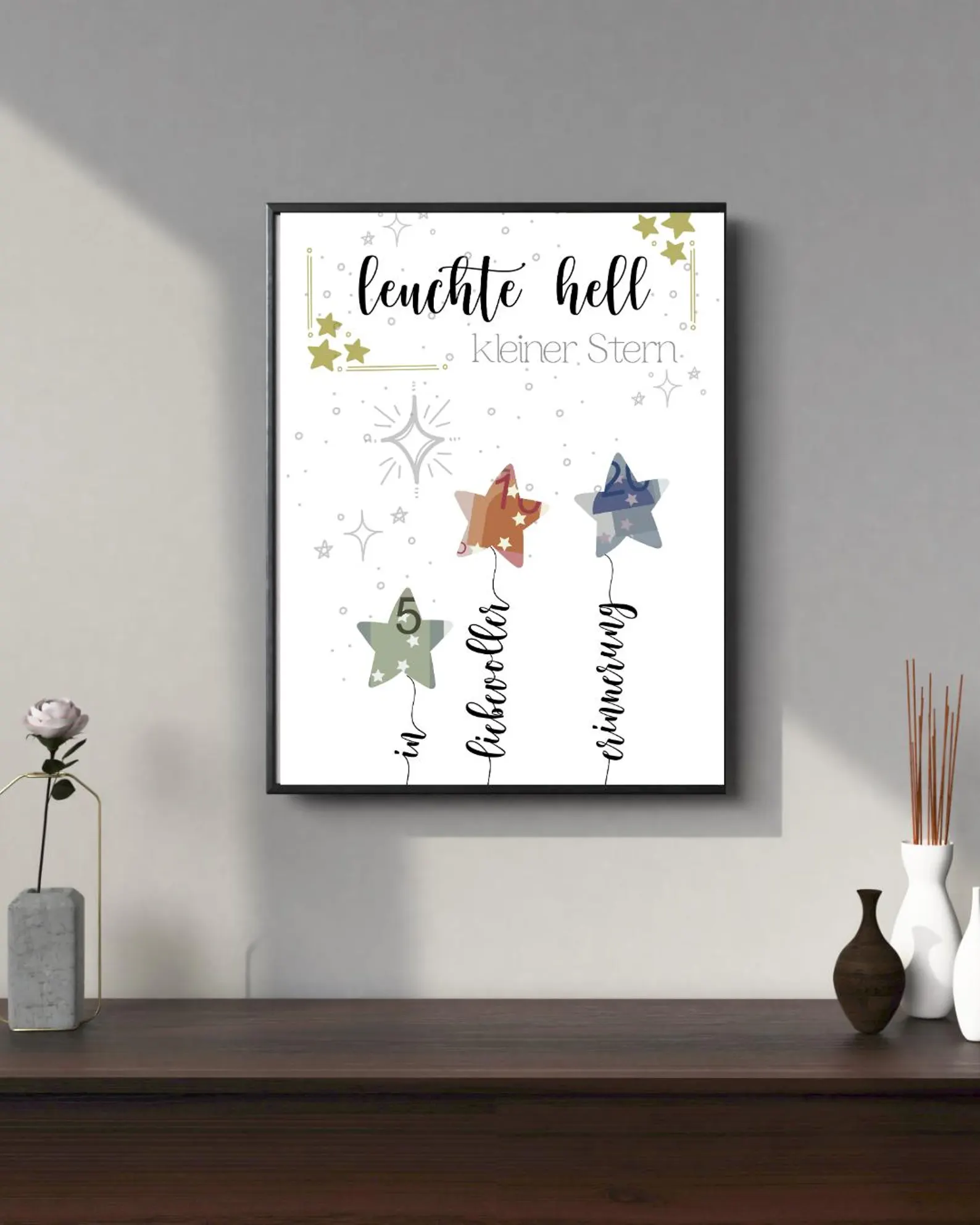 Geldgeschenk Sternenkind PDF – Trostgeschenk mit Sternen – Erinnerung an verlorenes Baby – Digitaler Download – Geschenk zum Gedenken – Bild 7