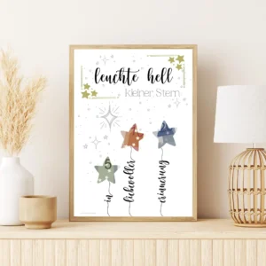 Geldgeschenk Sternenkind PDF – Trostgeschenk mit Sternen – Erinnerung an verlorenes Baby – Digitaler Download – Geschenk zum Gedenken