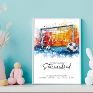 Erinnerungsbild für die Ewigkeit – Fußball Sternenkind